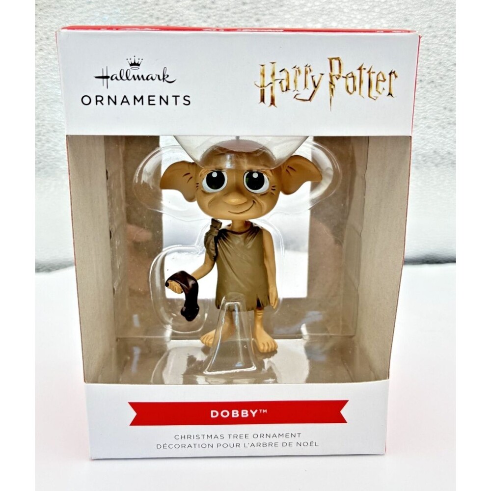 Hallmark Harry Potter DOBBY Elf Holding A Sock Ornament NEW